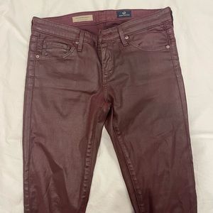 AG jeans waxy skinny jeans. Size 25